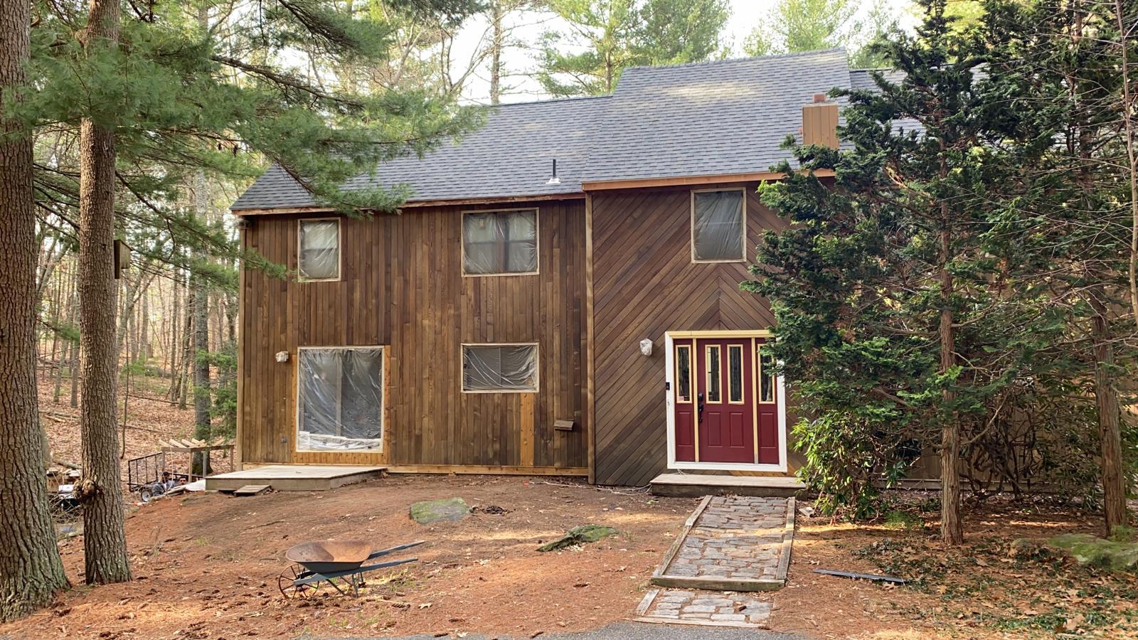 House exterior after painting