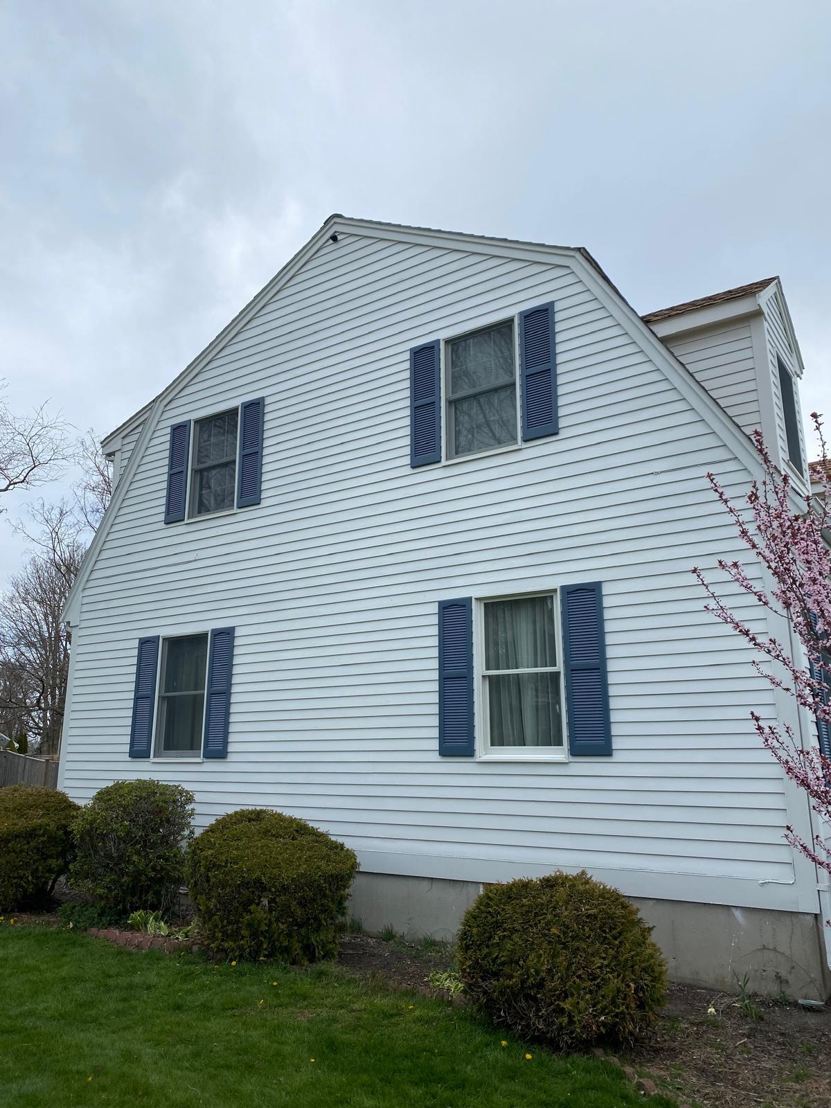 Exterior trim after painting