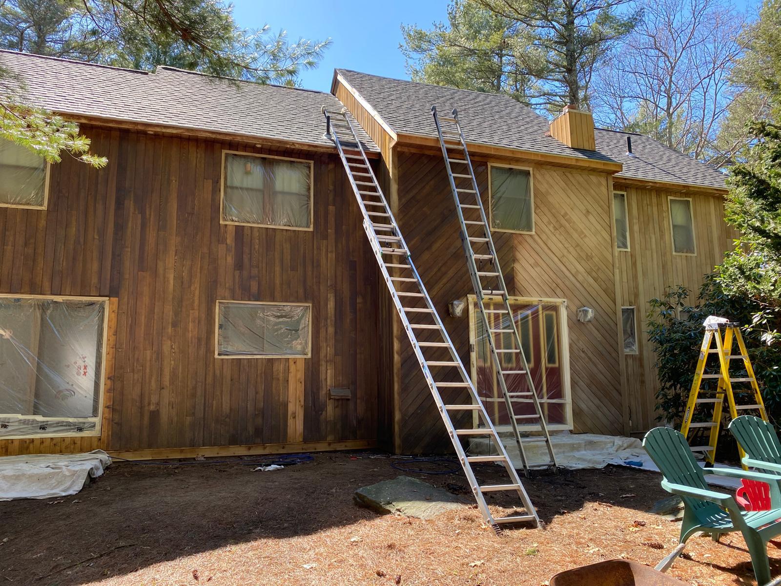 House exterior before painting