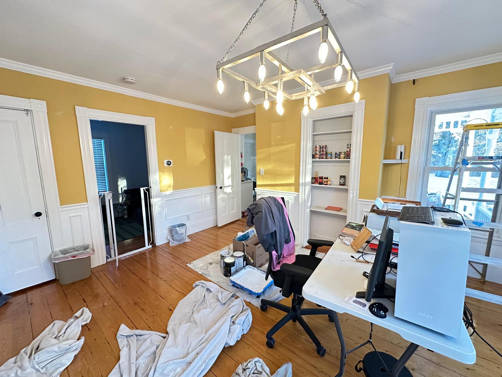 Living room before painting