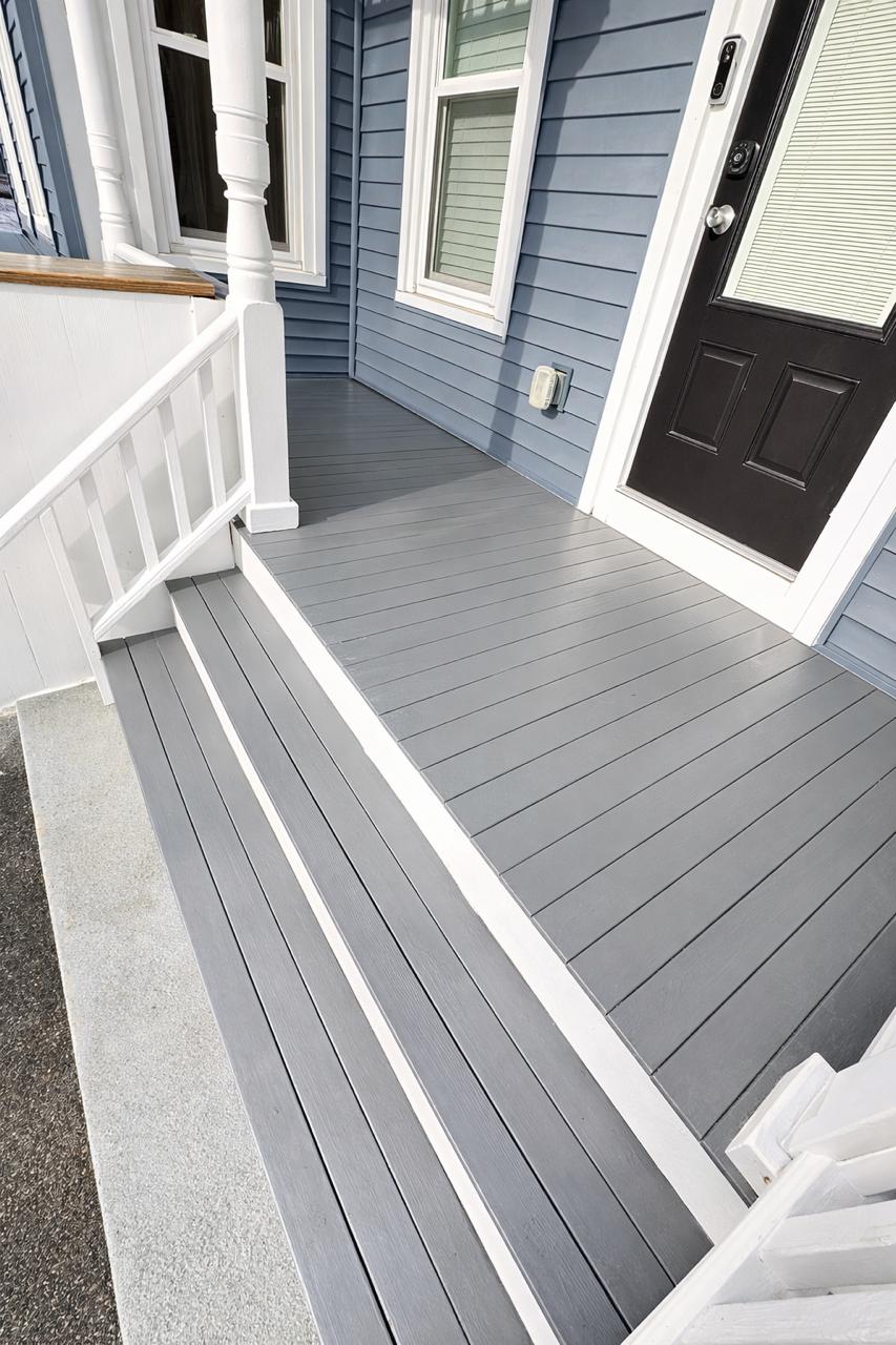 Residential surface after painting