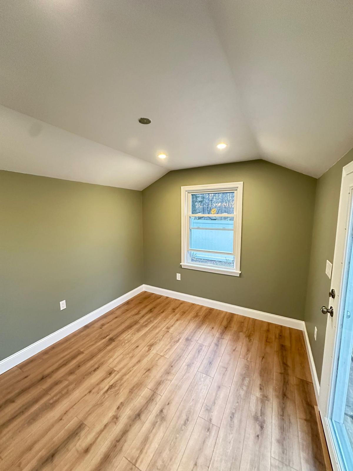 Interior room after painting