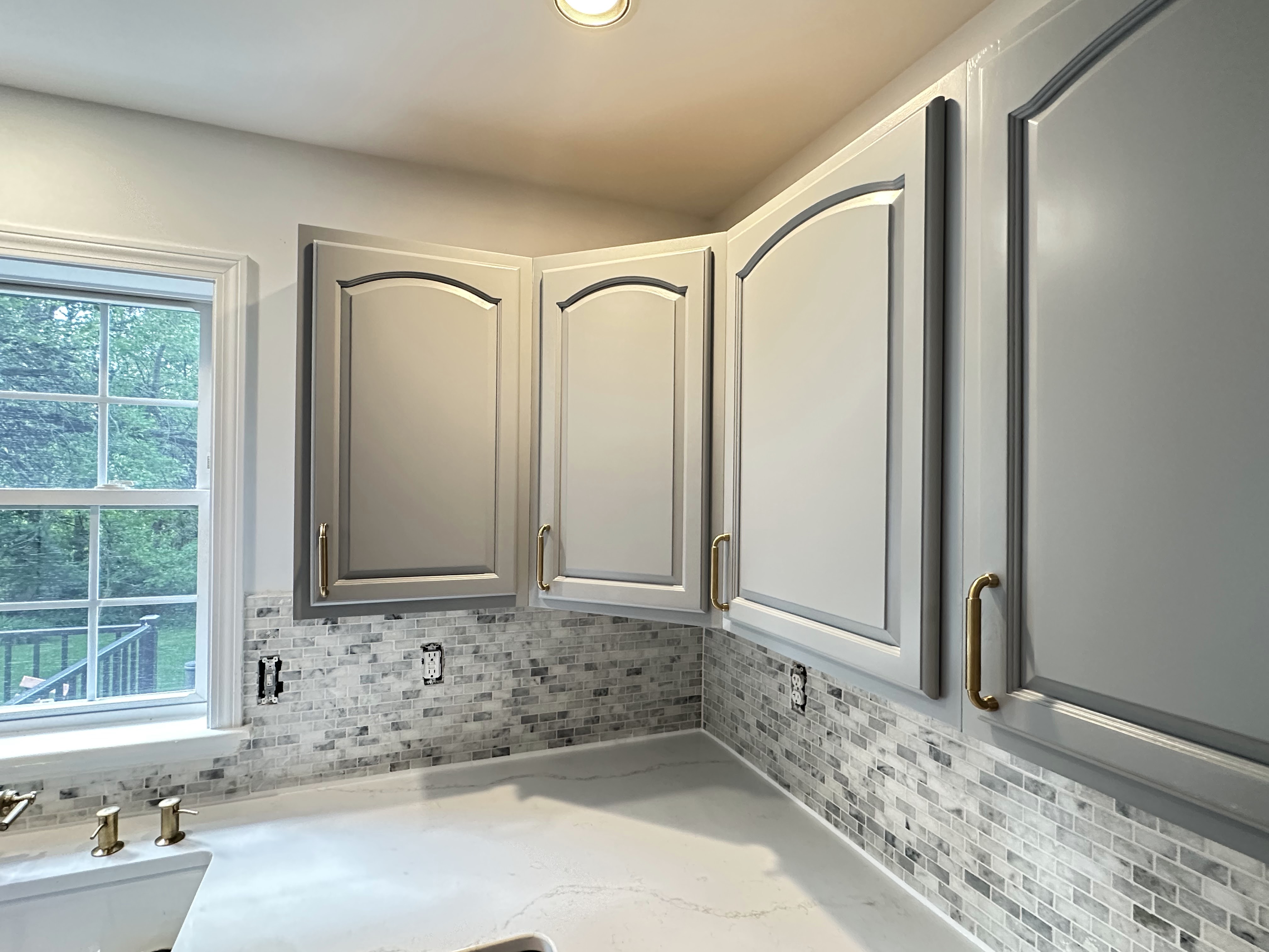 Cabinet painting before and after style transformation result