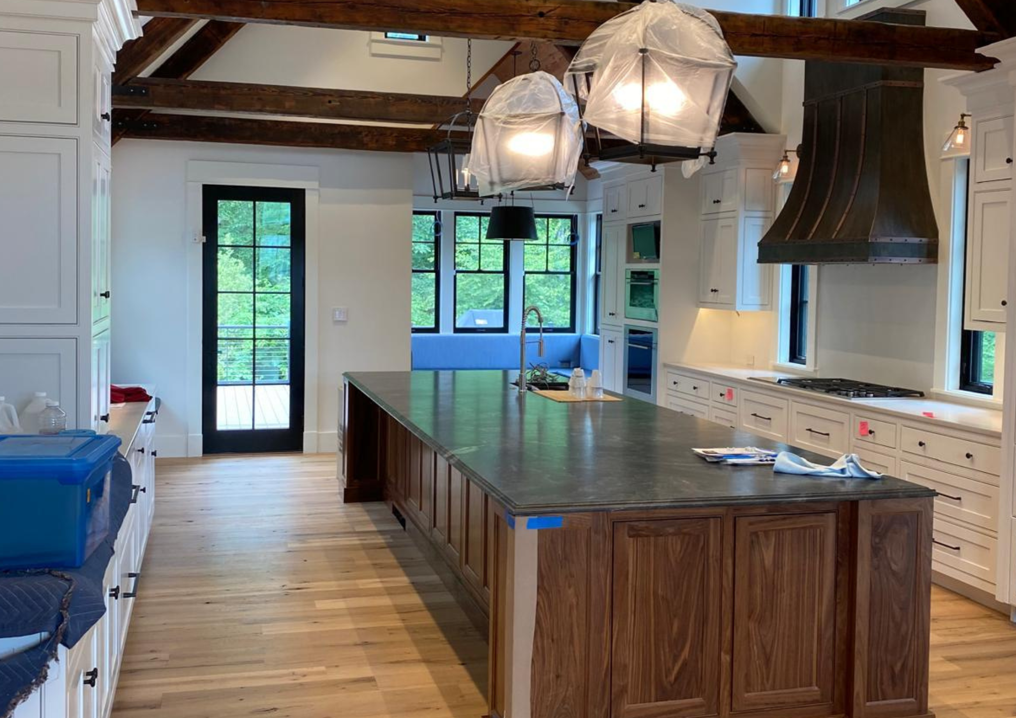 Cabinet color transformation after refinishing