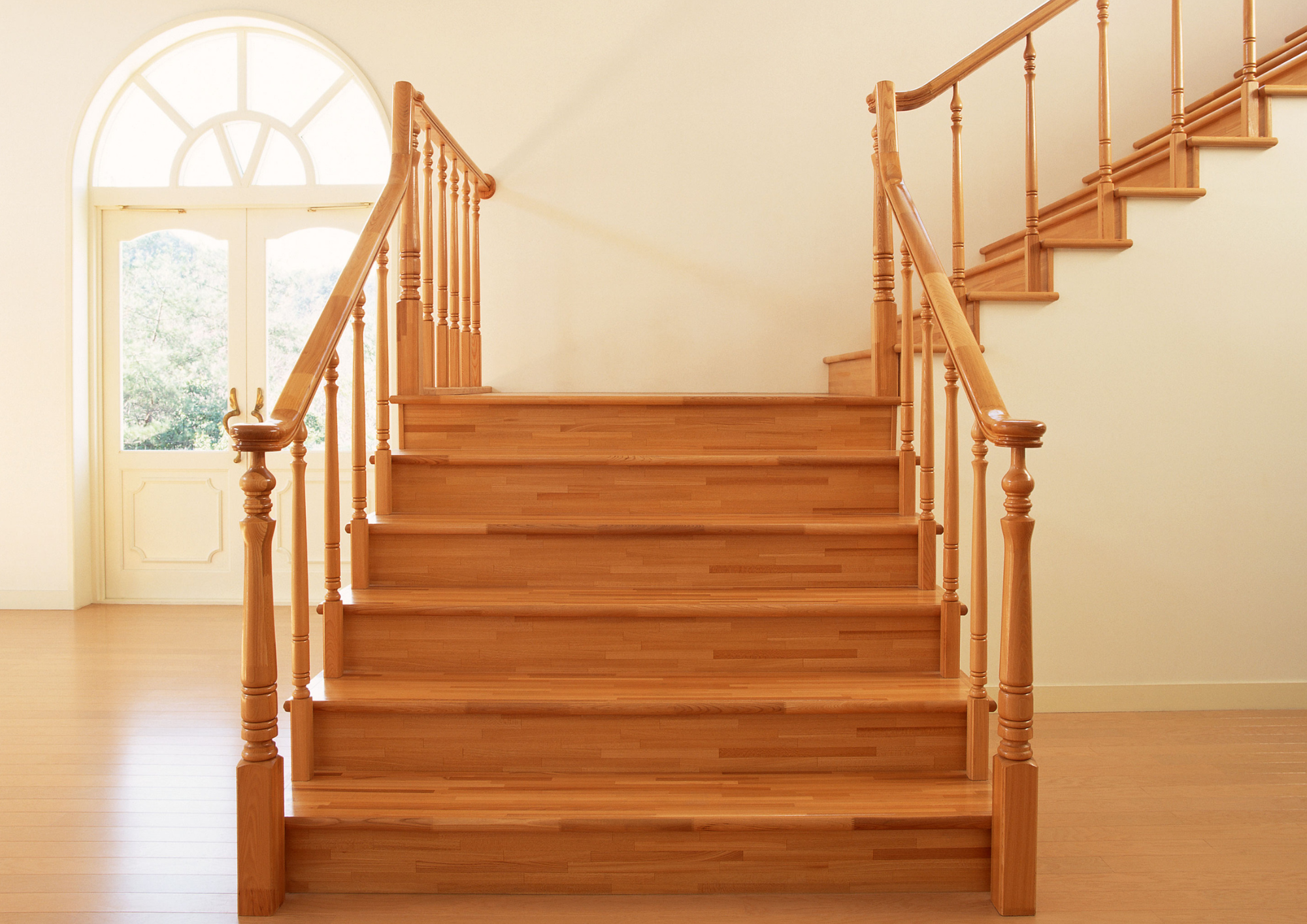 Baseboards and casing installation with tight miters and smooth finish carpentry