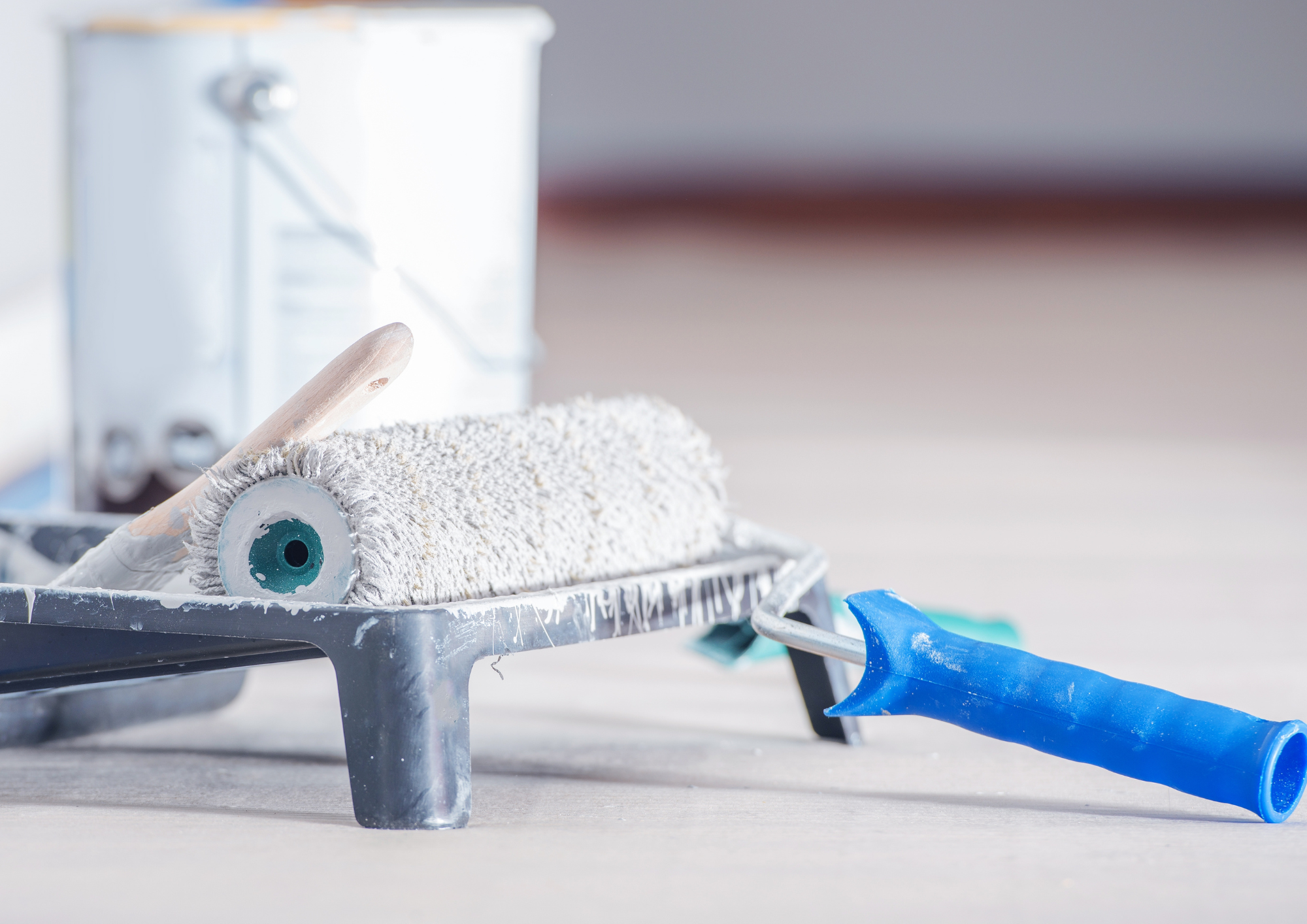 Completed commercial painting project ready for business use