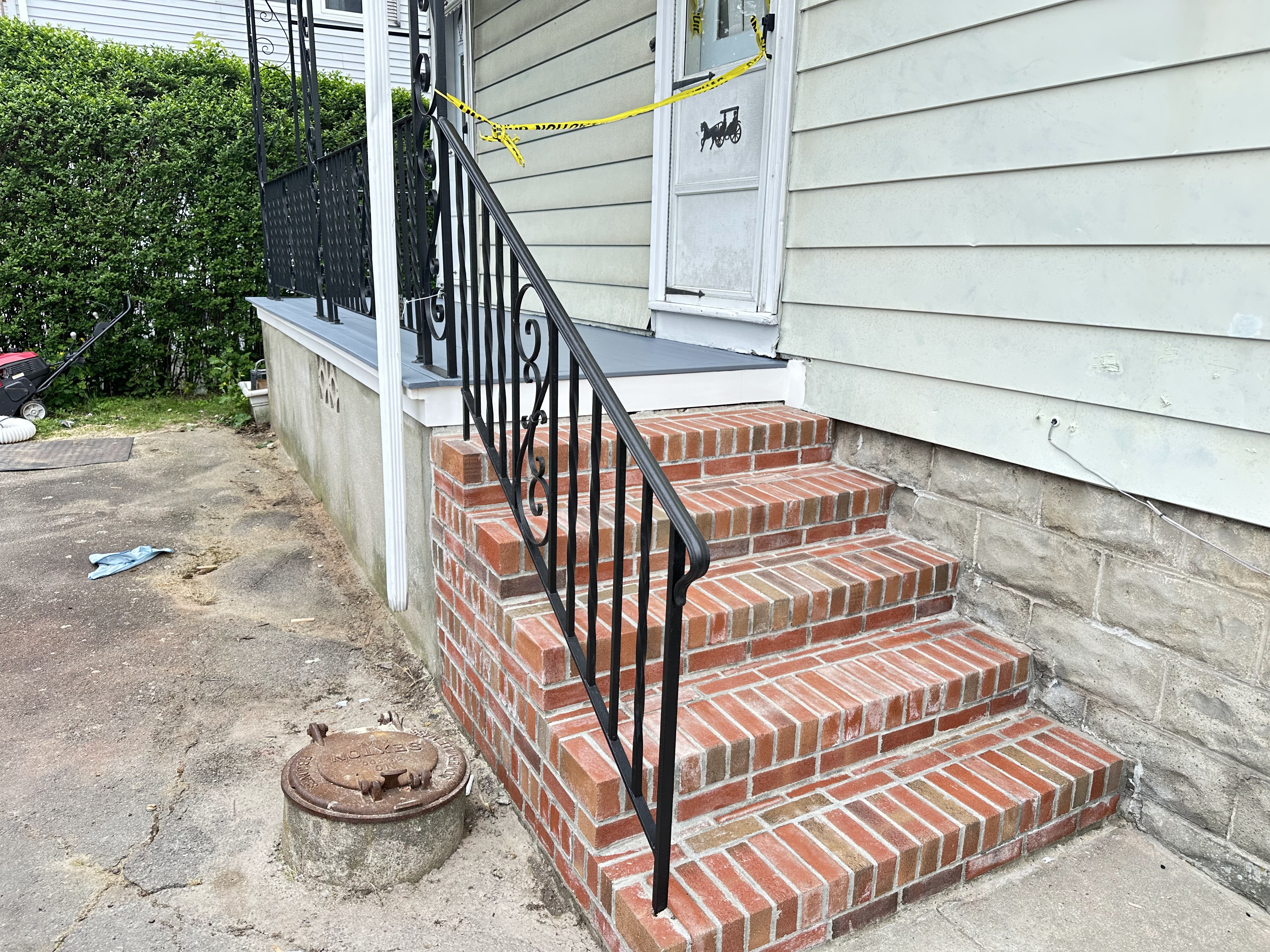 Fence painted with weather-resistant exterior coating for long-lasting results