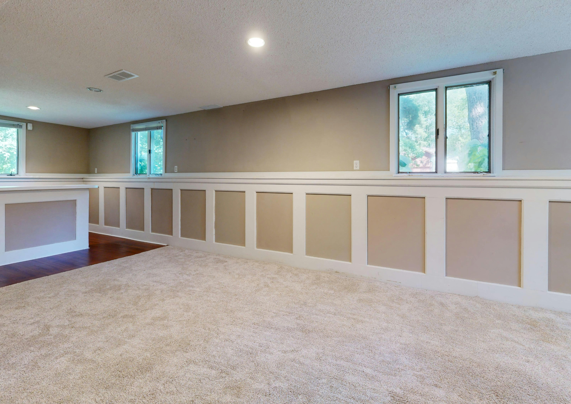 Trim and door painting project with clean casing lines and paint-ready details