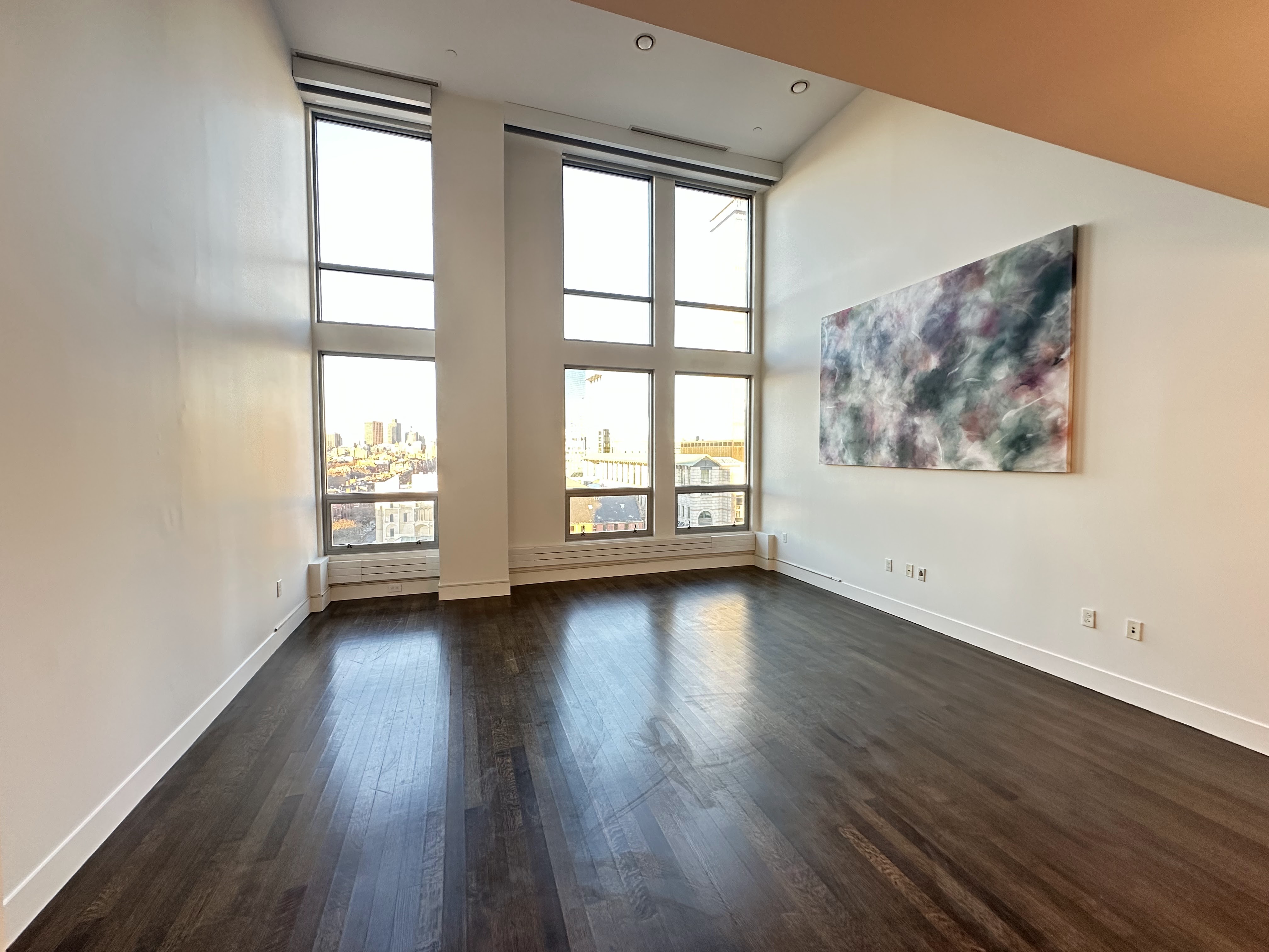 Interior wall repaint showing clean lines and even coverage