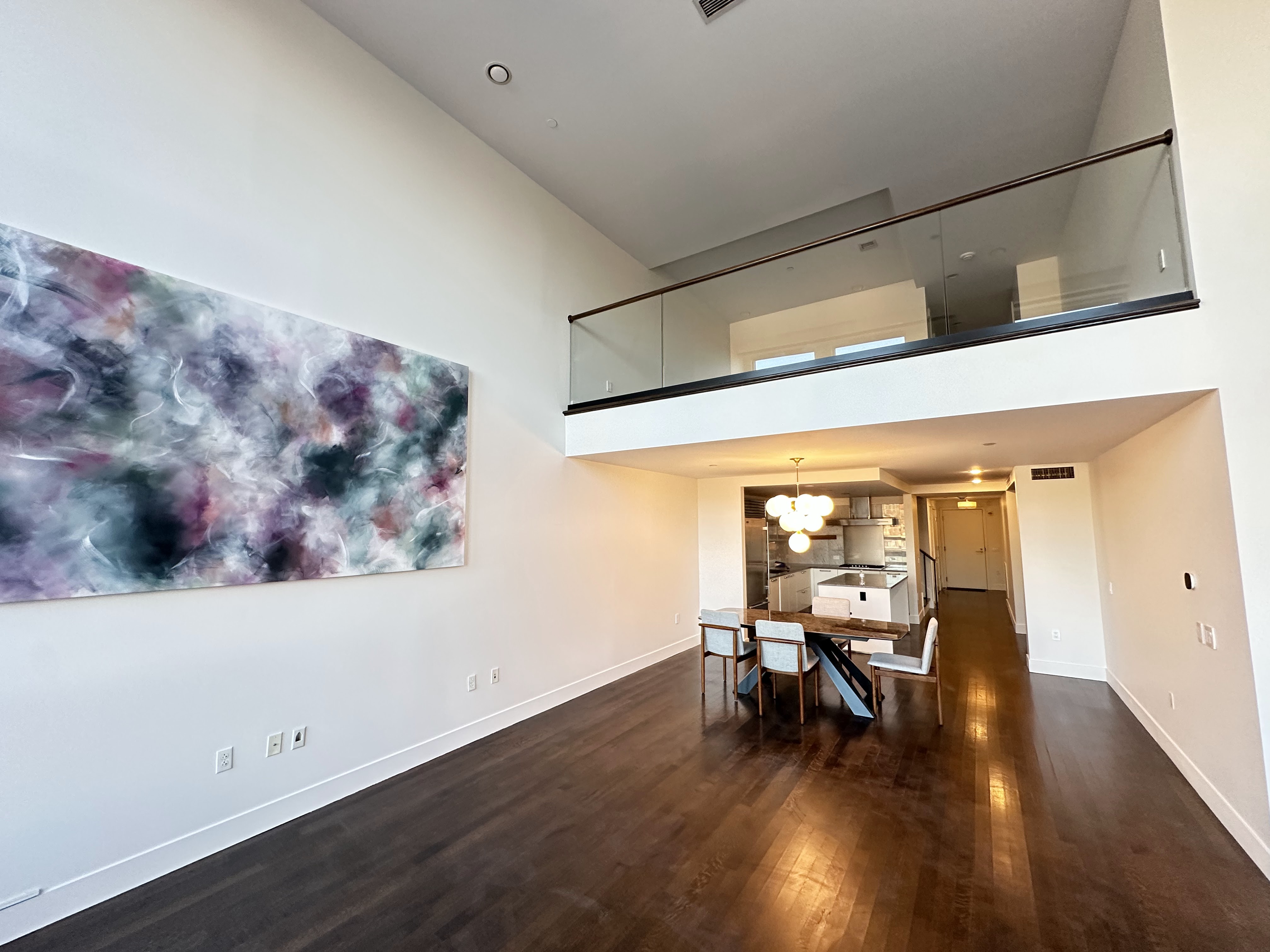 Freshly painted interior room with clean walls and trim