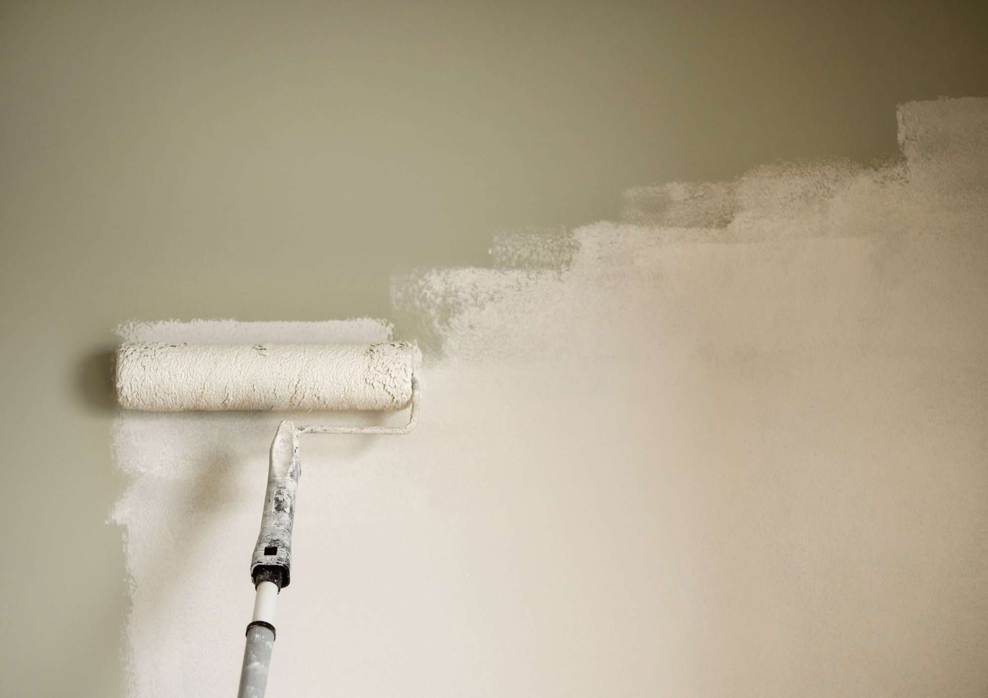 Freshly painted interior room with clean walls and trim