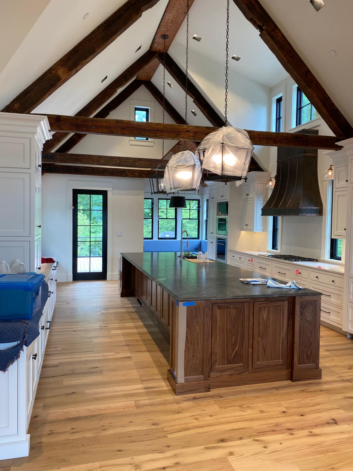 Interior wall painting with clean edges