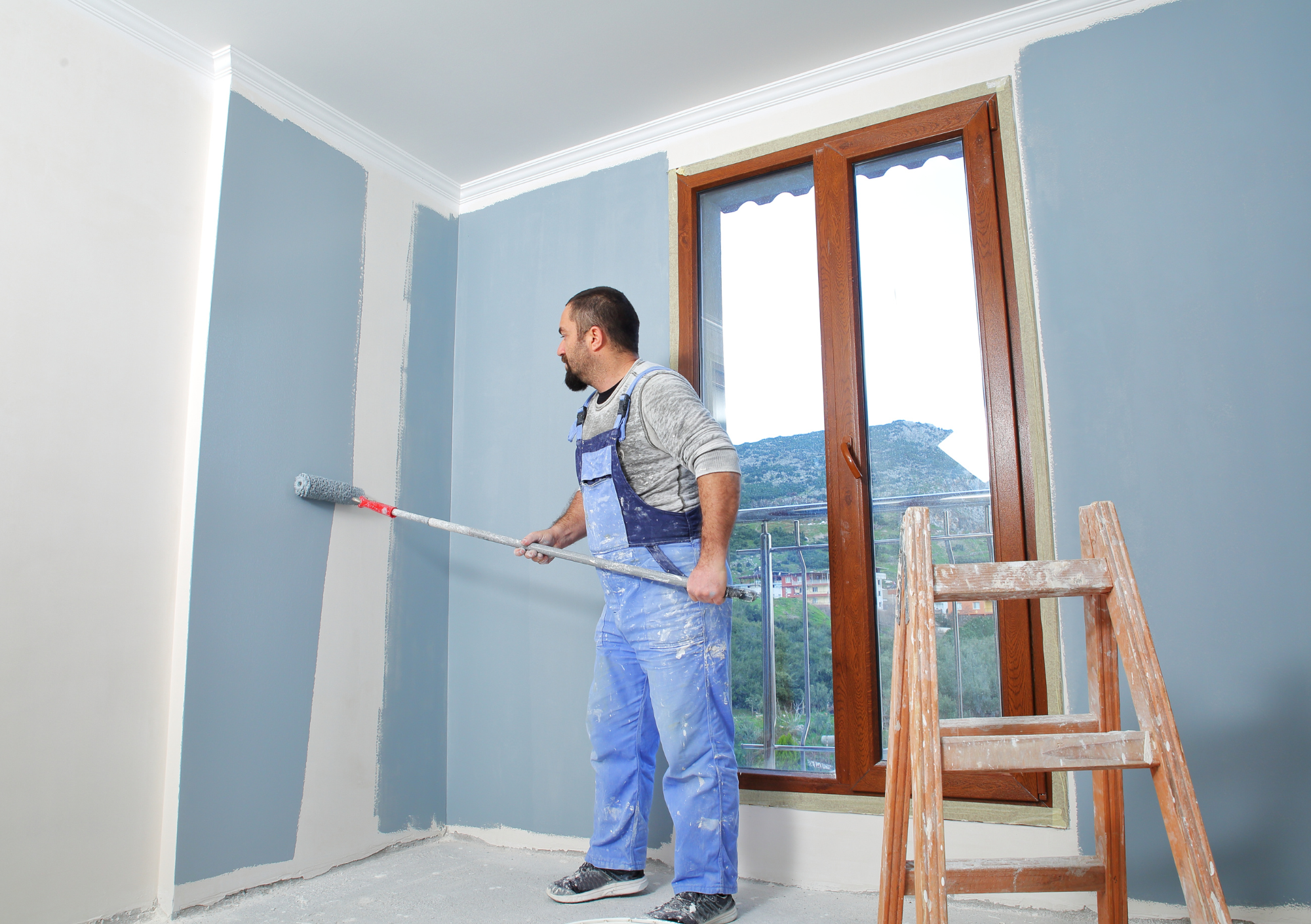 Finished painting project showing clean walls, trim, and professional workmanship