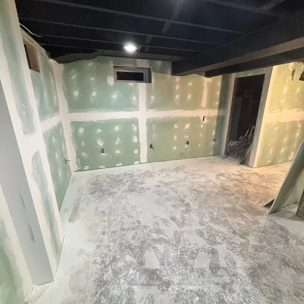 Custom built-in shelving installation