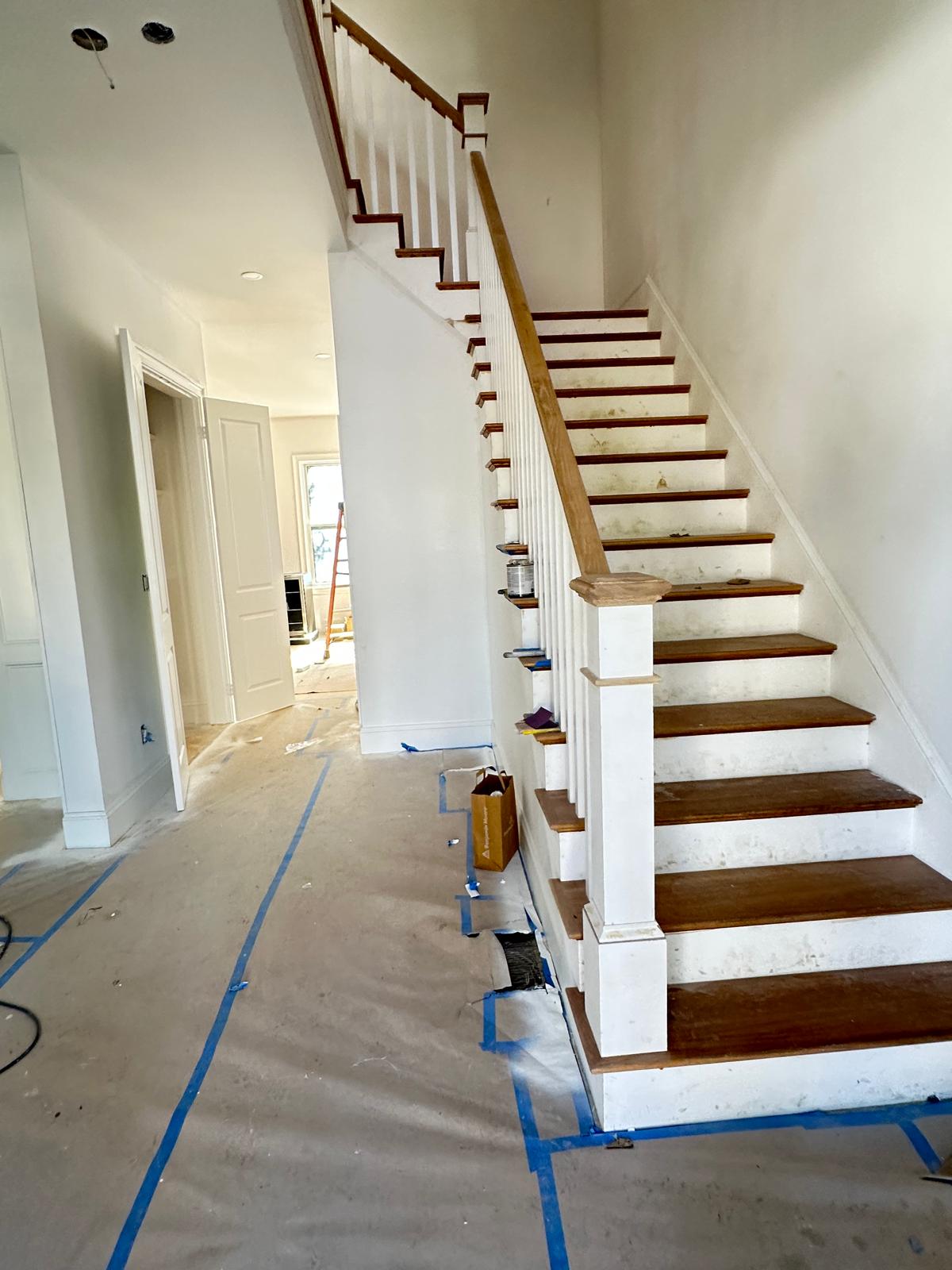 Dining room interior painting project completed