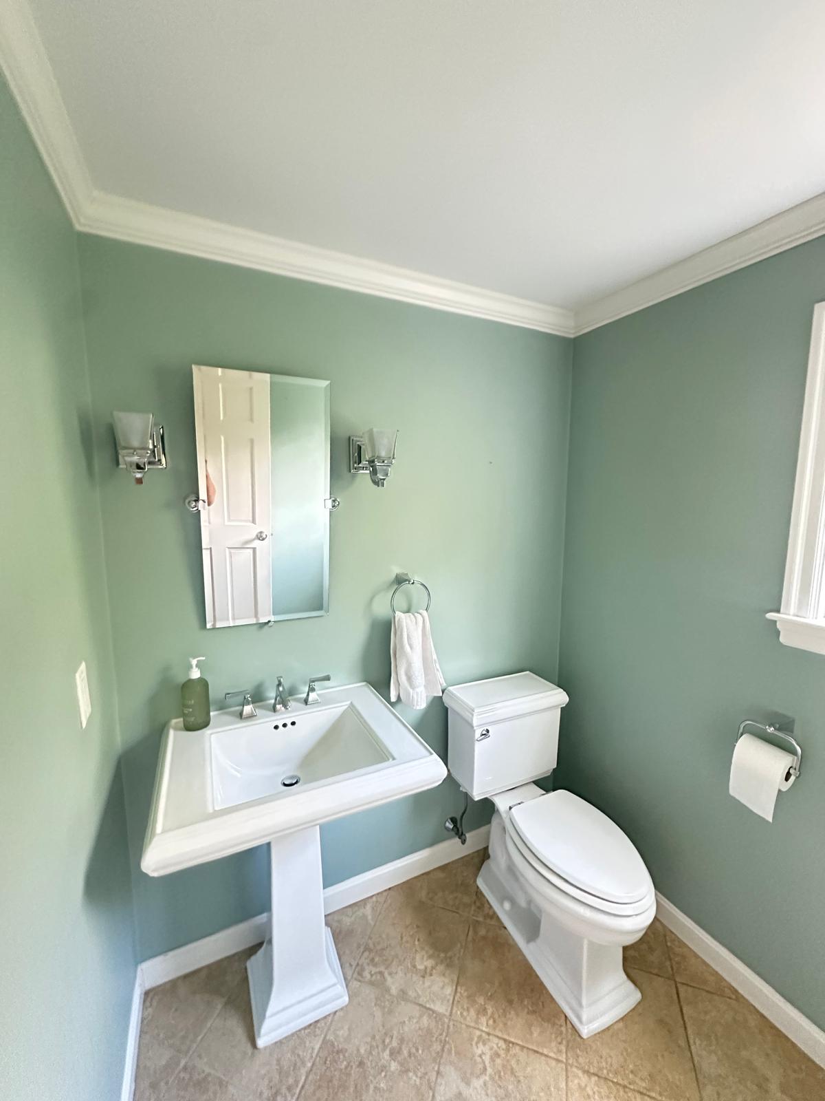 Ceiling and wall repaint in open concept area