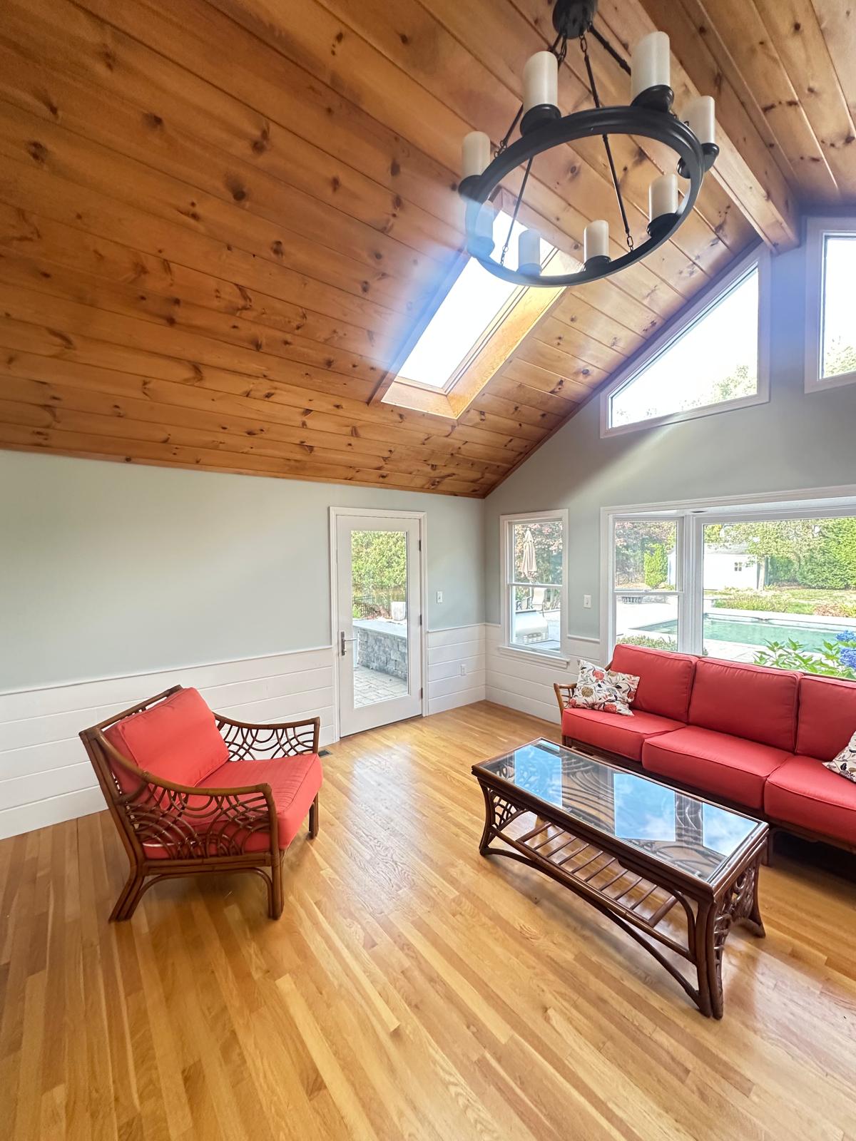 Ceiling and wall repaint in open concept area